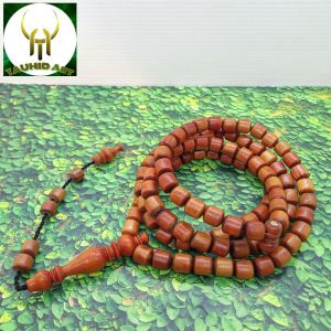 tasbih kayu raja merah Agatis motif Marjan Fs025
