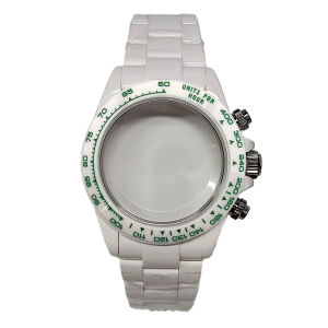 Vỏ Đồng Hồ Gốm 385mm Thay Thế Thước Đo Tốc Độ Tachymeter Cho Phụ Kiện Đồng Hồ Chronograph VK63/4130 Phụ Kiện Vỏ Đồng Hồ