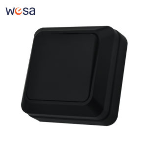 Black EU Standard 1 Gang 1 Way Wall Mounted Button Light Switch On/Off Flame Retardant Spray Plastic Classic Surface Switch Way