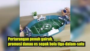 Mainan foosball mainan permainan lapangan sepak bola dua sisi mainan interaktif orang tua-anak permainan papan pesta