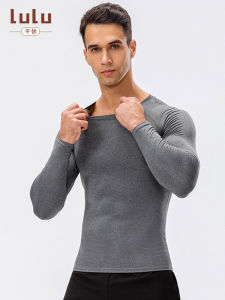 Lulu Same Style Men Fall and Winter New Arrival Sports Long Sleeves Outdoor Running Tight Training T-shirt High Elastic Quick-Drying Fitness