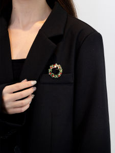 เข็มกลัดรูปดอกไม้คริสตัลสไตล์ย้อนยุค เครื่องประดับแฟชั่นสำหรับผู้หญิง เครื่องประดับเข็มกลัดแบบอเนกประสงค์ เครื่องประดับที่สวมใส่ได้ตลอดทั้งปี