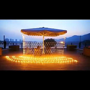 Rafayel  ไฟตกแต่ง ปรับได้8โหมด ตาข่ายไฟ ไฟตาข่าง ไฟกระพริบ ไฟปู LED Net Lights string