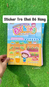 Sách - Sticker Trò Chơi Đồ Hàng Các Chủ Đề (Sách Dán Hình Siêu Vui Nhộn) Minh Thắng