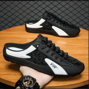 Sepatu sneakers slip-on new model sepatu pria sneakers backless A31 sneakers trip sepatu olah raga kasual