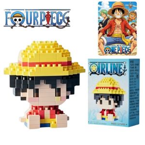 Bandai | ONE PIECE Sun God Nika Luffy Micro Building Block Chopper Ace Buggy 3D Anime Model Assembly Mini Bricks Figure Toys For Gift