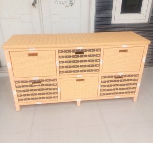 LEMARI ROTAN SINTETIS TYPE-6 DATAR