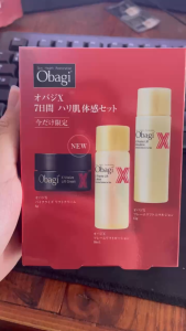 Set 3 món dưỡng da O.ba.gi X 7-Day Firm Skin Experience (kem dưỡng+lotion+sữa dưỡng) - Nhật Bản