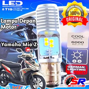 Lampu Depan LED Motor Yamaha Mio Z Soket H6 WR T19 AC/DC 12 Volt Pengganti Dop/Bohlam Standar