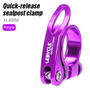 LEBYCLE MTB Road Bicycle Quick-Release Seatpost Clamp Aluminum Bike Seat Tube Clamp 28.6/31.8/34.9mm Bike Seatpost Clamps Part