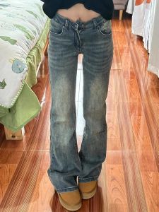 High Waist Bell Bottom Jeans Womens Spring New plus Size Elastic Slimming Cotton Stretch Denim Blue Color Casual Style