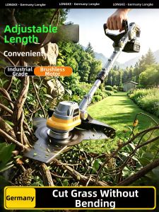LONGKE | Powerful Electric Lawn Mower Battery Powered