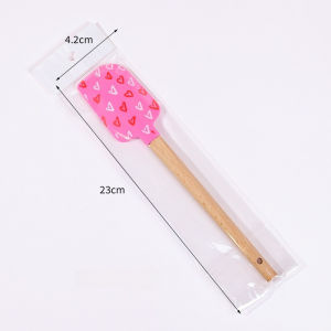 Silicone Spatula Set with Wooden Handles Food Grade Non-Stick for Cooking Baking Mixing Spreading Heat Resistant Utensils