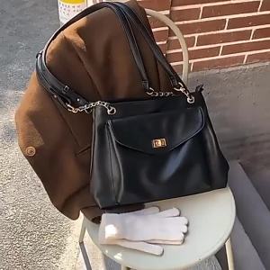 Fashion Women Shoulder Bag Soft PU Leather Tote Handbag Large Capacity Double Layer Crossbody Messenger Bags Female Stray Bag