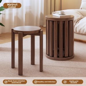 Stackable Movable Rolling Round Stool