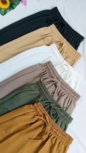 กางเกงขายาววอร์มแฟชั่นหญิง เนื้อผ้าวูลเวฟ ใส่สบาย ด้วยรูปแบบ 100% ขายวอร์ม