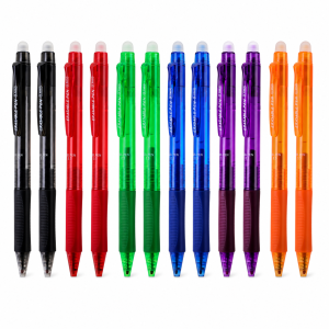 MROOFUL | 12pcs Press Erasable Gel Pens Set0.5mm Washable Handle Erasable Magic Pen Refillsfor School Office Writing Stationery Supplies
