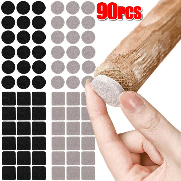 Self-Adhesive Felt Pads For Chair Legs - Anti-Slip Furniture Floor Protectors