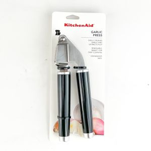 KitchenAid Authentic/Original Stainless Steel Garlic Press (White Red Black) Red Variant with Scratches - See Photo