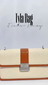 JIMS HONEY Tas Selempang Wanita Serat Alami Pola Elegan - Tas Ransel Gaya Korea