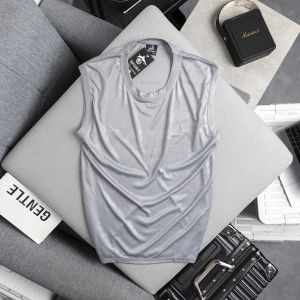 Bộ  tanktop nam thể thao mùa hè mặc nhà ba lỗ vải thun lạnh vân ép nhiệt VNO101