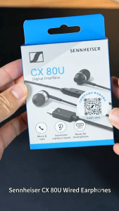 Sennheiser CX 80U USB-C Wired In-Ear Earphones with Mic Plug & Play Lossless Digital Audio Compatible with iPhone 15/16 Android Laptop Tablet