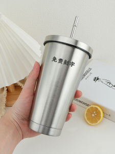 Cốc Cà Phê Bằng Thép Không Gỉ 304 Dung Tích Lớn Có Van Chui Dùng Cho Xe Hơi Đựng Sữa Và Nước Ép Trái Cây Dùng Tại Nhà Và Ngoài Trời