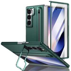 szhaiyu | Lens Holder Stand Tempered Glass Film Phone Case for Samsung Galaxy Z Fold 8 Ultra 7 6 5 4 3 Hinge Protection Shockproof Cover