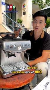 Breville BES870XL – Máy pha cà phê Espresso bán tự động công nghệ Pre-infusion hiệu suất 10–40 ly/ngày vòi tạo hơi chuyên nghiệp dễ vệ sinh & sử dụng