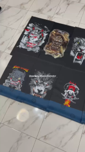 kulit jok motor/cover jok Gambar Art/gambar grafiti ukuran 91x46 cm