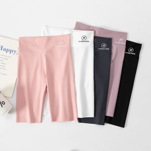 Quần Yoga Dáng Rộng Mùa Xuân Thu Cho Bé Gái Quần Short Dài Năm Phút Co Giãn Mỏng Thoáng Khí Thời Trang Thường Ngày Quần Shark