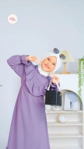Soulleha Gamis Anak Salwa Crinkle Airflow Premium 1-11 Tahun