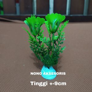 tanaman plastik hiasan aquarium akuarium aquascape tinggi +-9cm