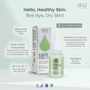Face Oil Natural Serum SR12 Melembabkan wajah
