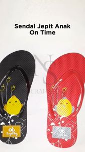 Sandal Jepit Anak Full Rubber Niwatori Sendal Jepit Anak Size 31-35 Fipper On Time Karet Elastis