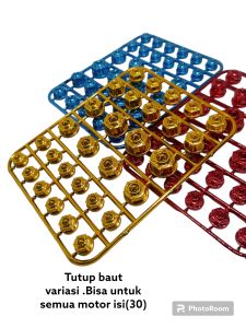 COVER TUTUP BAUT VARIASI MODEL MAHKOTA ISI 30PCS UKURAN 6/14 (Redy Boss Ku)