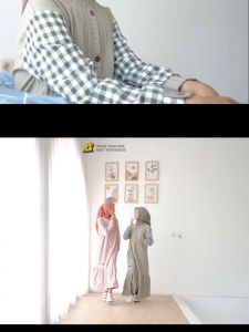 Gamis anak perempuan - Hooflakids Anaya dress - baju anak perempuan remaja anak tanggung usia 5 tahun sampai 12 tahun