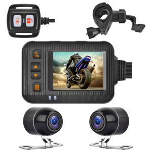SE20 Motorcycle Dash Cam Front + Rear Camera 2 inch Display Motorbike DVR System