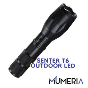 Lampu Senter LED Cree XM-L T6 E17 2000 Lumens Flashlight Tahan Api Air Waterproof Zoom Outdoor Super Terang