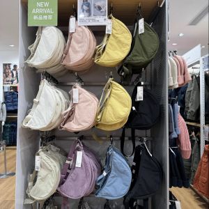 Macaroon Color Summer New Womens Canvas Dumpling Shape Versatile Crossbody Shoulder Bag for Daily Matching