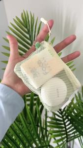 Mesh Cosmetic Bag Portable Mesh Storage Pouch with Zipper Lightweight Sundries Storage Bag Multi-purpose Square Coin Purse