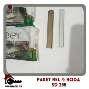 Paket Rel Roda Lemari Geser Sliding SD 338 Huben FULL