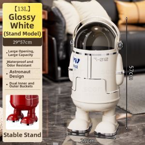 ASCOR | dustbin with wheels Luxury Covered Kitchen & Living Room Trash Can With Wheels Easy Access