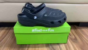 Giày sục crocs chuẩn xịn chống hôi chân nhựa tế bào êm mềm đúc liền khối siêu bền đi mưa lội nước đi biển Yukon Vista cho nam màu đen