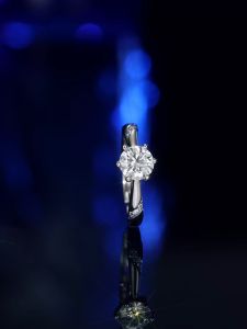 LOVETIA Cincin Moissanite Gra Ori 1.0 Ct Perak Asli 925 Wedding Ring Aesthetic Batu Moissanite Sertifikat GRA BTJZ001