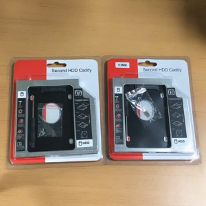 AIWinner HDD SSD Caddy Tipis 9.5mm atau 12.7mm SATA SSD Caddy Slot DVD ke Slot HDD Caddy