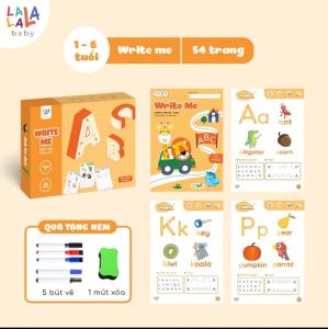 Bộ sách học chữ số có thể vẽ và xóa được tặng kèm viết và bảng lau. Nhiều chủ đề cho bé lựa chọn