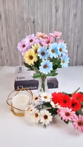 Bunga Aster 5 Cabang Artificial/Bunga Hias Dekorasi/Bunga Buket/Bunga Palsu Murah (NK-239)