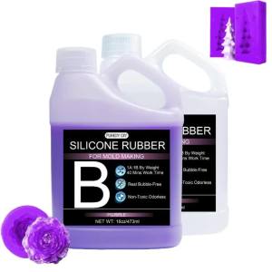 Bộ Khuôn Silicon 32oz Tỷ Lệ Pha Trộn 1:1 Theo Trọng Lượng Chất Liệu Cao Su Đông Cứng Nhanh Dùng Làm Khuôn Nến & Khuôn Nhựa - Bộ Dụng Cụ Làm Khuôn Dễ Sử Dụng