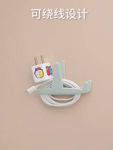 Elite Kitchen - 2pcs Power Plug Hook Holder Strong Adhesive Hook Wall Mounted Cable Wire Plug Holder Organizer Managemen